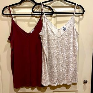 Old Navy rayon v neck tanks